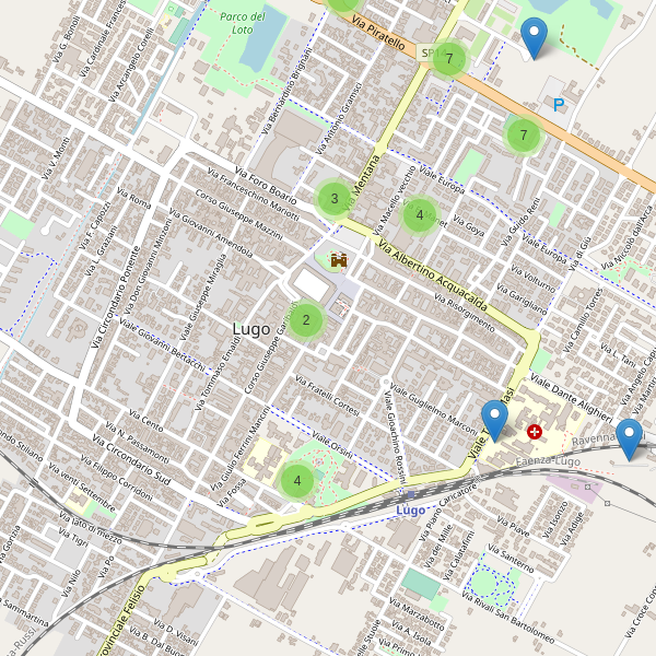 Thumbnail mappa parcheggi di Lugo