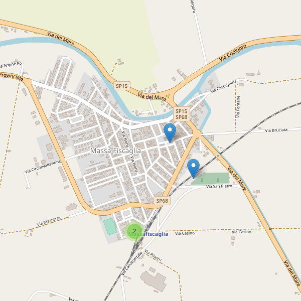Thumbnail mappa parcheggi di Massa Fiscaglia