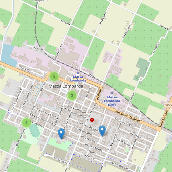 Thumbnail mappa parcheggi di Massa Lombarda