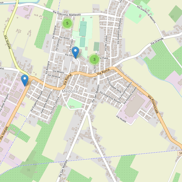 Thumbnail mappa parcheggi di Medolla