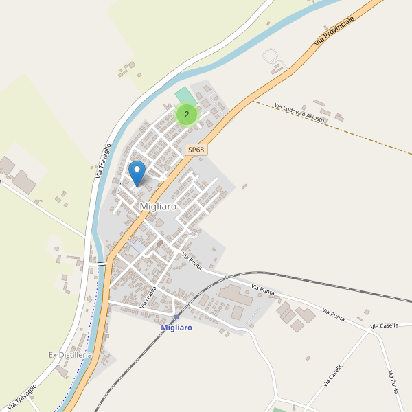 Thumbnail mappa parcheggi di Migliaro