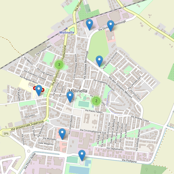 Thumbnail mappa parcheggi di Molinella