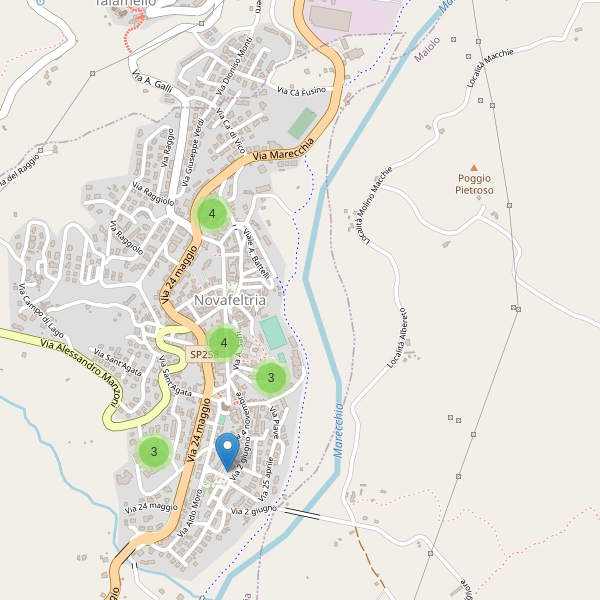 Thumbnail mappa parcheggi di Novafeltria