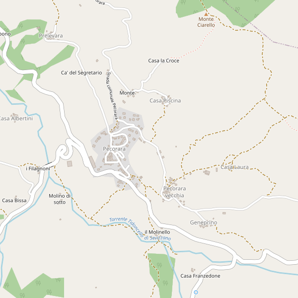 Thumbnail mappa parcheggi di Pecorara