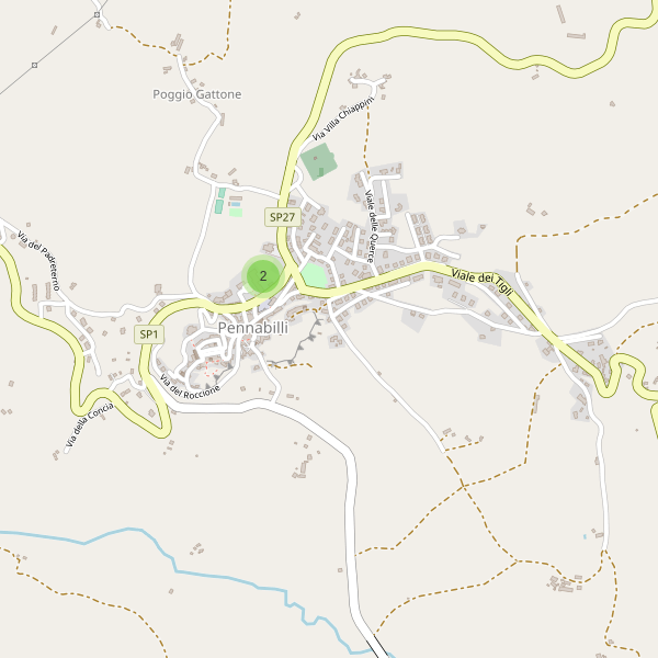 Thumbnail mappa parcheggi di Pennabilli