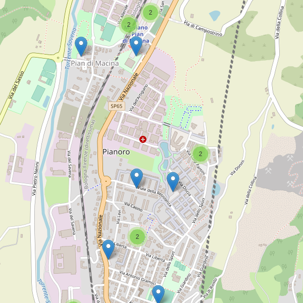 Thumbnail mappa parcheggi di Pianoro