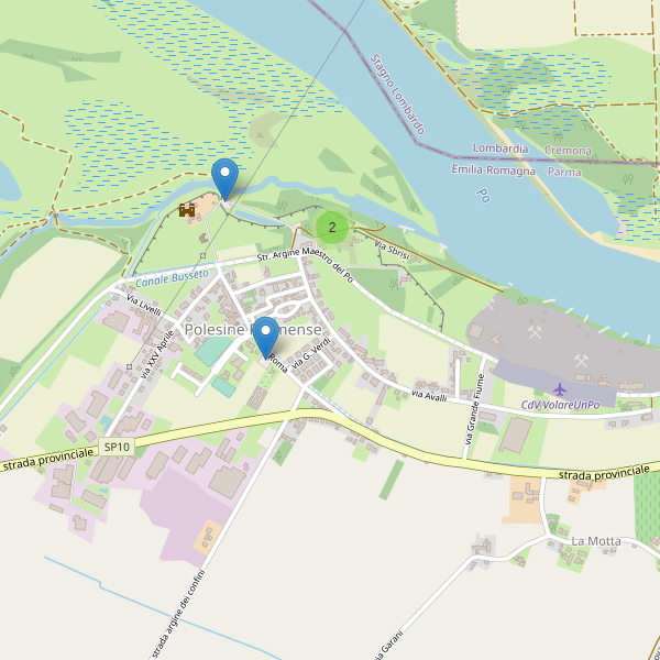Thumbnail mappa parcheggi di Polesine Parmense
