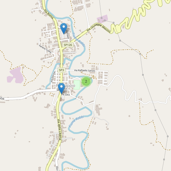 Thumbnail mappa parcheggi di Predappio