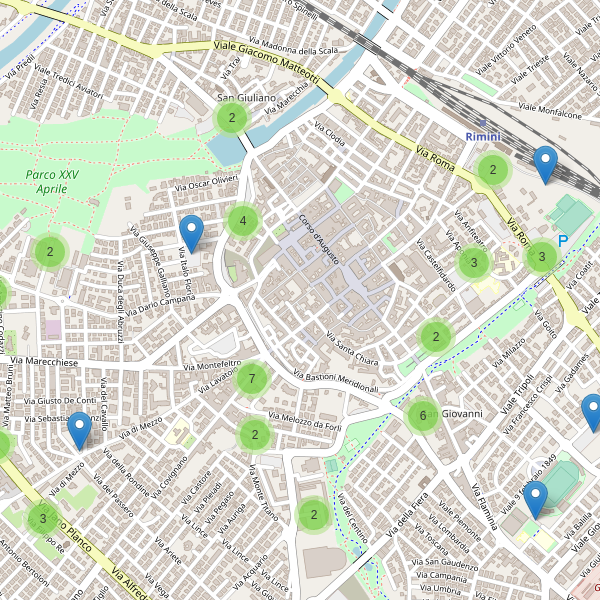 Thumbnail mappa parcheggi di Rimini