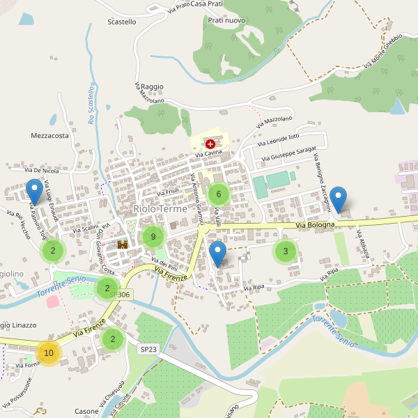 Thumbnail mappa parcheggi di Riolo Terme