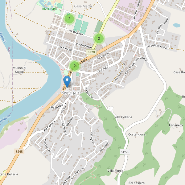 Thumbnail mappa parcheggi di Rivergaro