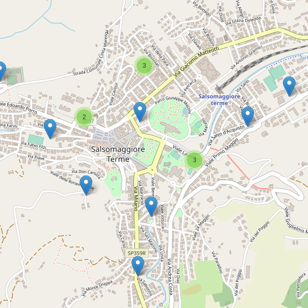 Thumbnail mappa parcheggi di Salsomaggiore Terme