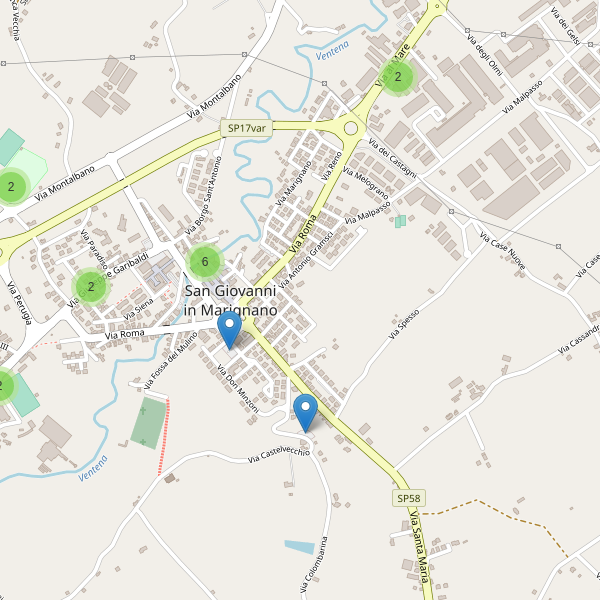 Thumbnail mappa parcheggi di San Giovanni in Marignano