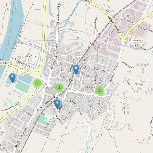 Thumbnail mappa parcheggi di San Polo d'Enza