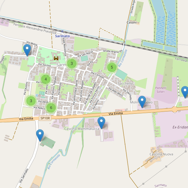 Thumbnail mappa parcheggi di Sarmato
