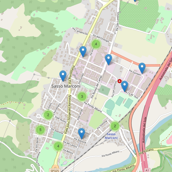 Thumbnail mappa parcheggi di Sasso Marconi