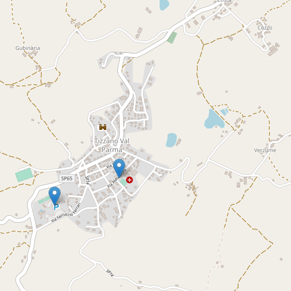 Thumbnail mappa parcheggi di Tizzano Val Parma