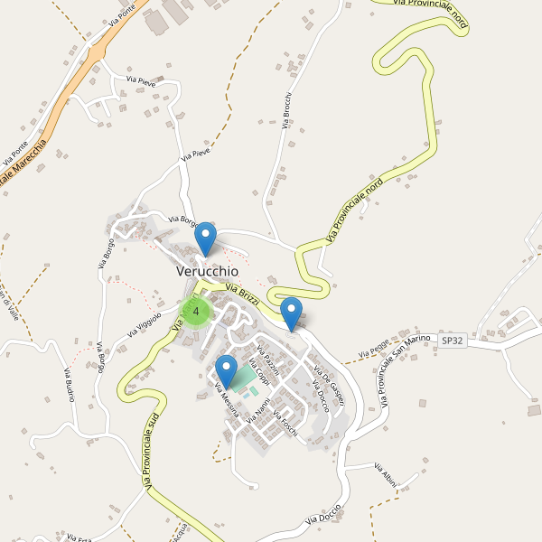 Thumbnail mappa parcheggi di Verucchio