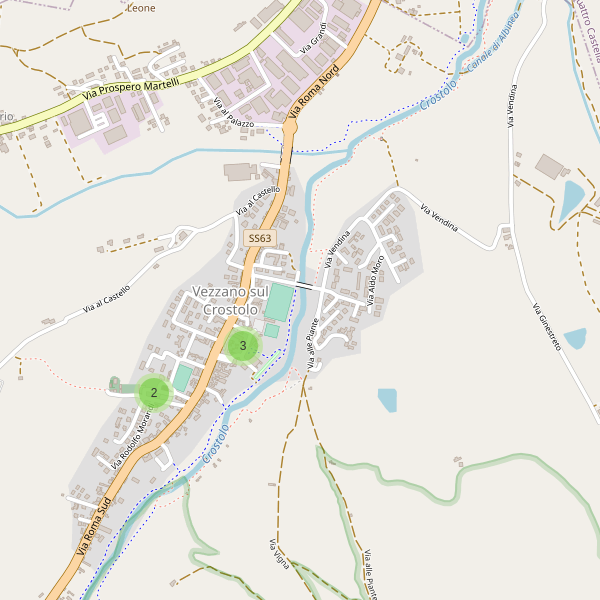 Thumbnail mappa parcheggi di Vezzano sul Crostolo