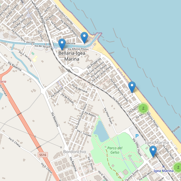 Thumbnail mappa ristoranti di Bellaria-Igea Marina