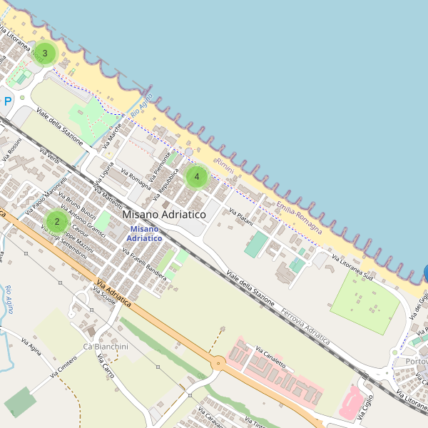 Thumbnail mappa ristoranti di Misano Adriatico