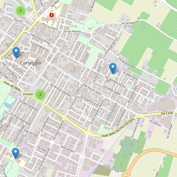 Thumbnail mappa scuole di Correggio