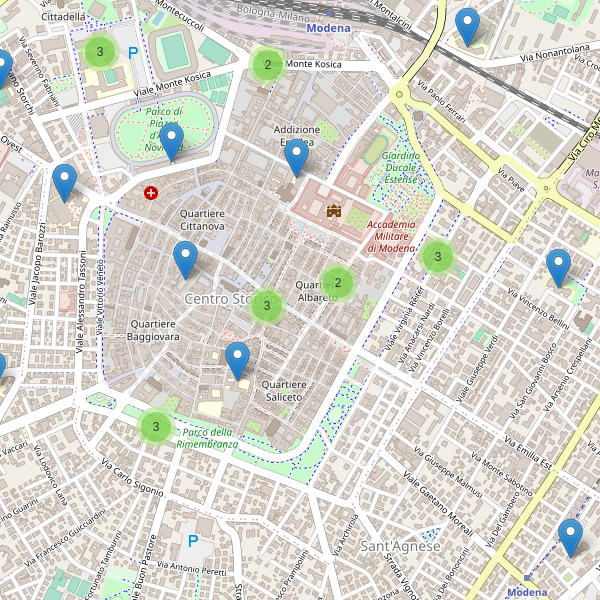 Thumbnail mappa scuole di Modena