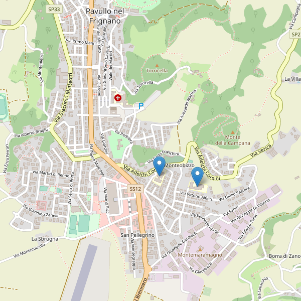 Thumbnail mappa scuole di Pavullo nel Frignano