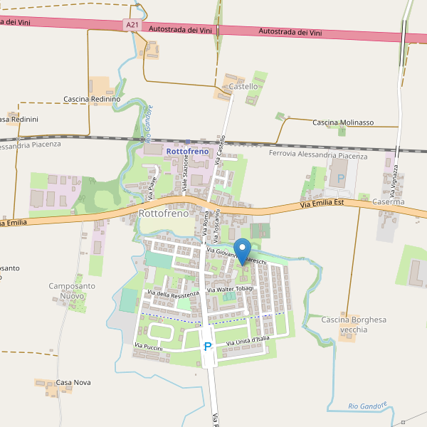Thumbnail mappa scuole di Rottofreno