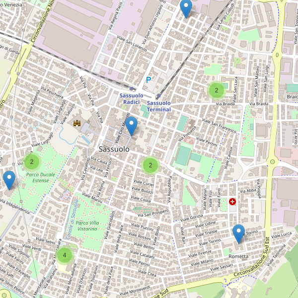 Thumbnail mappa scuole di Sassuolo