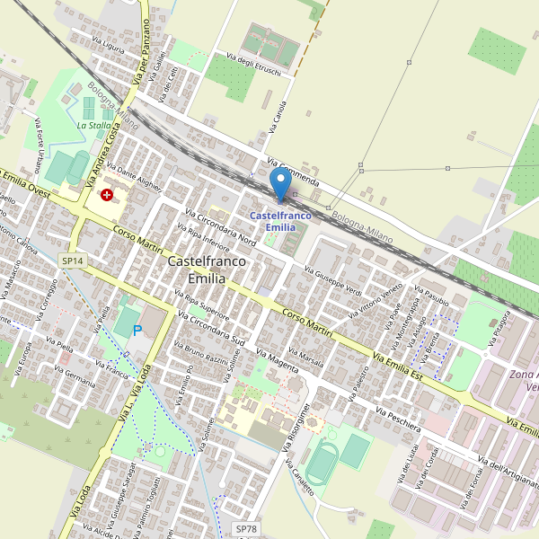 Thumbnail mappa stazioni di Castelfranco Emilia
