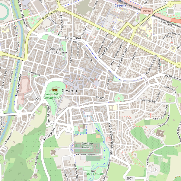 Thumbnail mappa stazioni di Cesena