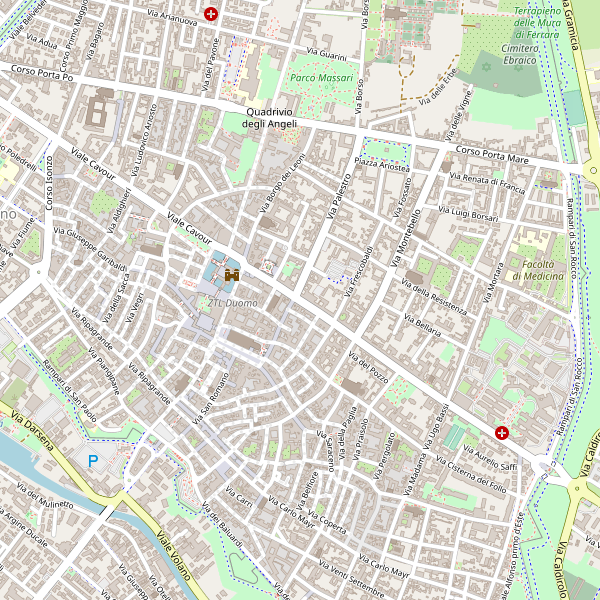 Thumbnail mappa stazioni di Ferrara