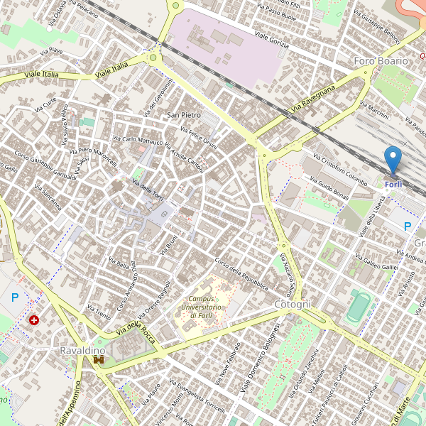 Thumbnail mappa stazioni di Forlì