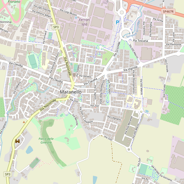 Thumbnail mappa stazioni di Maranello