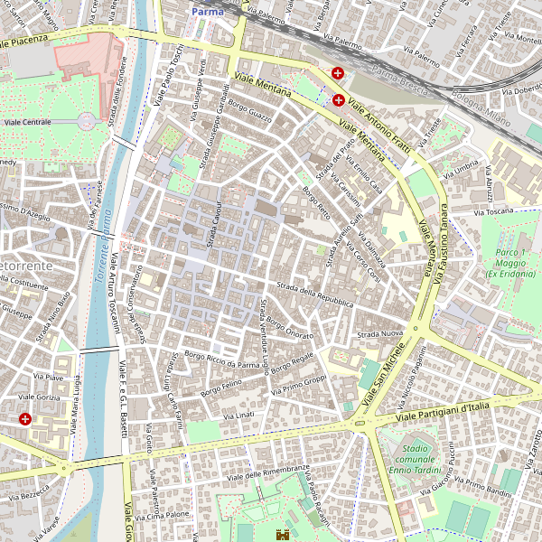 Thumbnail mappa stazioni di Parma