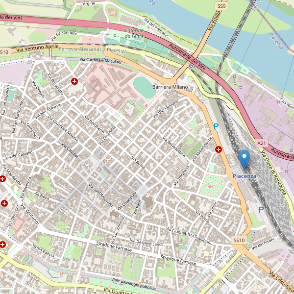Thumbnail mappa stazioni di Piacenza