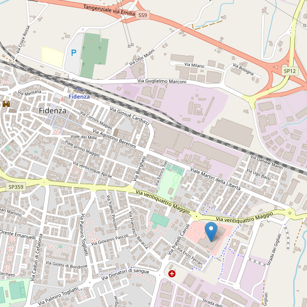 Thumbnail mappa supermercati di Fidenza