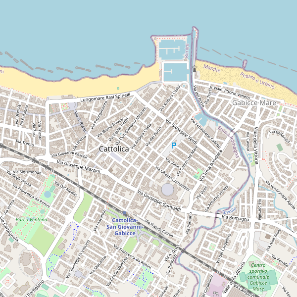 Thumbnail mappa taxi di Cattolica