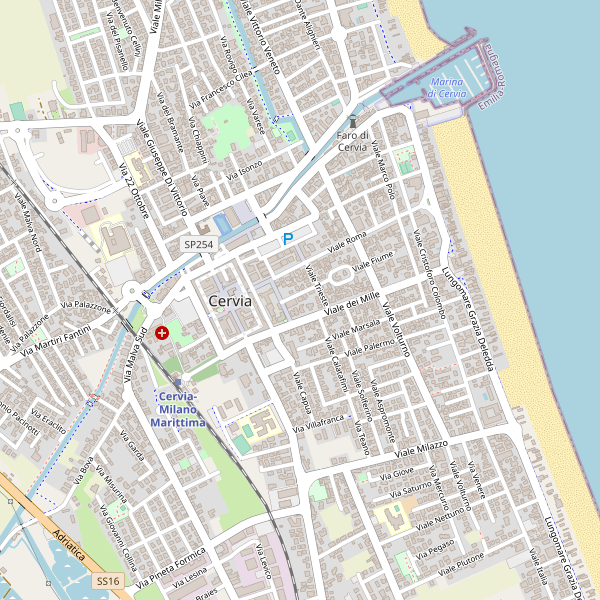 Thumbnail mappa taxi di Cervia