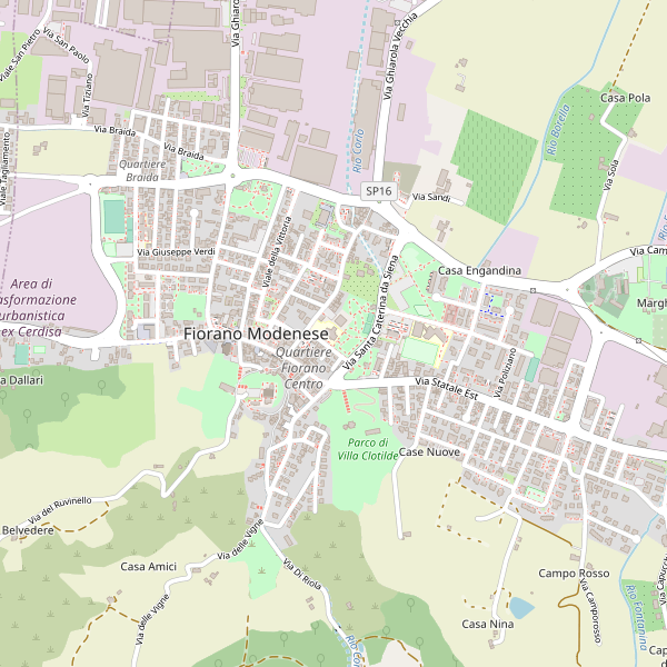 Thumbnail mappa taxi di Fiorano Modenese