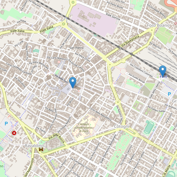 Thumbnail mappa taxi di Forlì