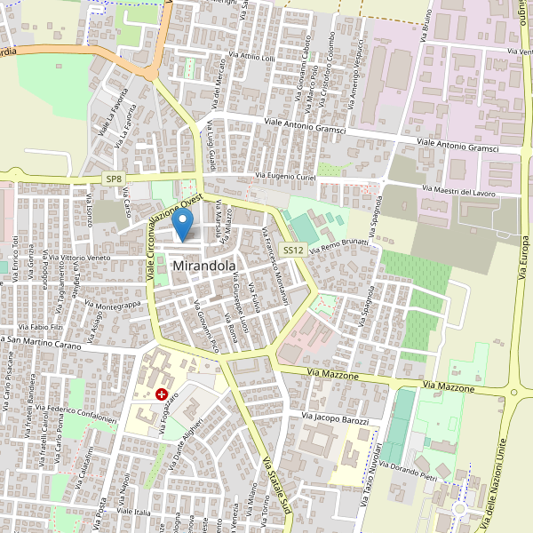 Thumbnail mappa taxi di Mirandola