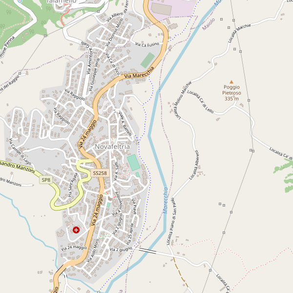 Thumbnail mappa taxi di Novafeltria