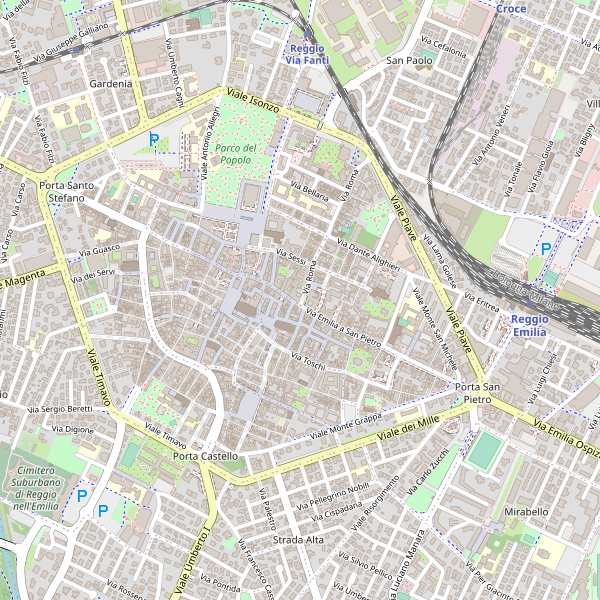 Thumbnail mappa taxi di Reggio nell'Emilia