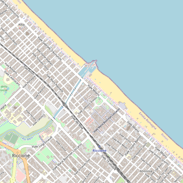 Thumbnail mappa taxi di Riccione