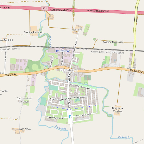 Thumbnail mappa taxi di Rottofreno