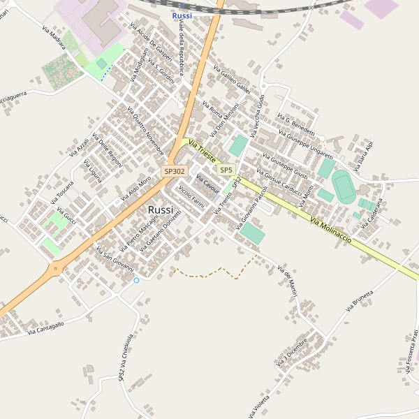 Thumbnail mappa taxi di Russi