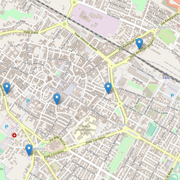 Thumbnail mappa teatri Forlì