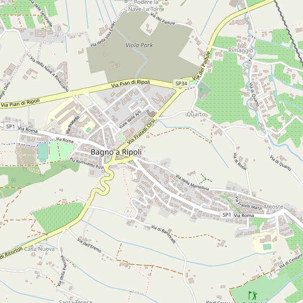 Thumbnail mappa stradale di Bagno a Ripoli